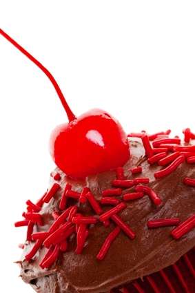 Cherry Chocolate Cupcake